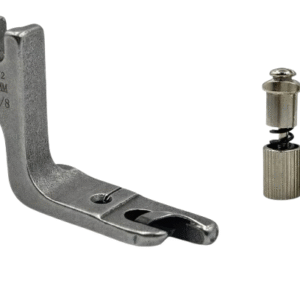 LYSOO 1/8 Hemming Foot with Screw for Sewing Machine – Rolled Hem Presser Foot Attachment for Industrial & Domestic Sewing Machines