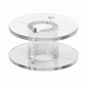 LYSOO 12 PCS Plastic Bobbins Fit for Automatic Sewing Machine – Clear Durable Bobbin Set for Smooth Stitching & Thread Control