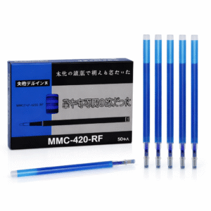 LYSOO 50 PCS Cloth Marking Pen Refills – Blue Fabric Marking Ink Refills for Sewing, Tailoring, Embroidery & Garment Cutting